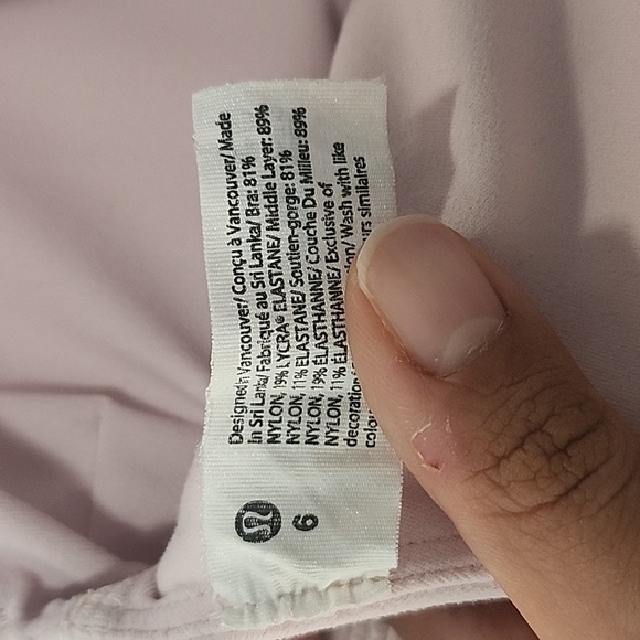 Align Asymmetrical Bra, Flush Pink, size 6 - Picture 3 of 3